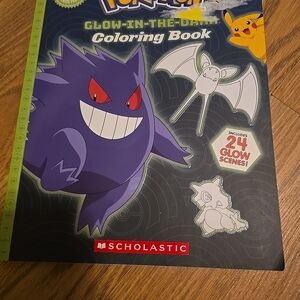 Scholastic Glow-in-the-Dark Pokemon Coloring Book